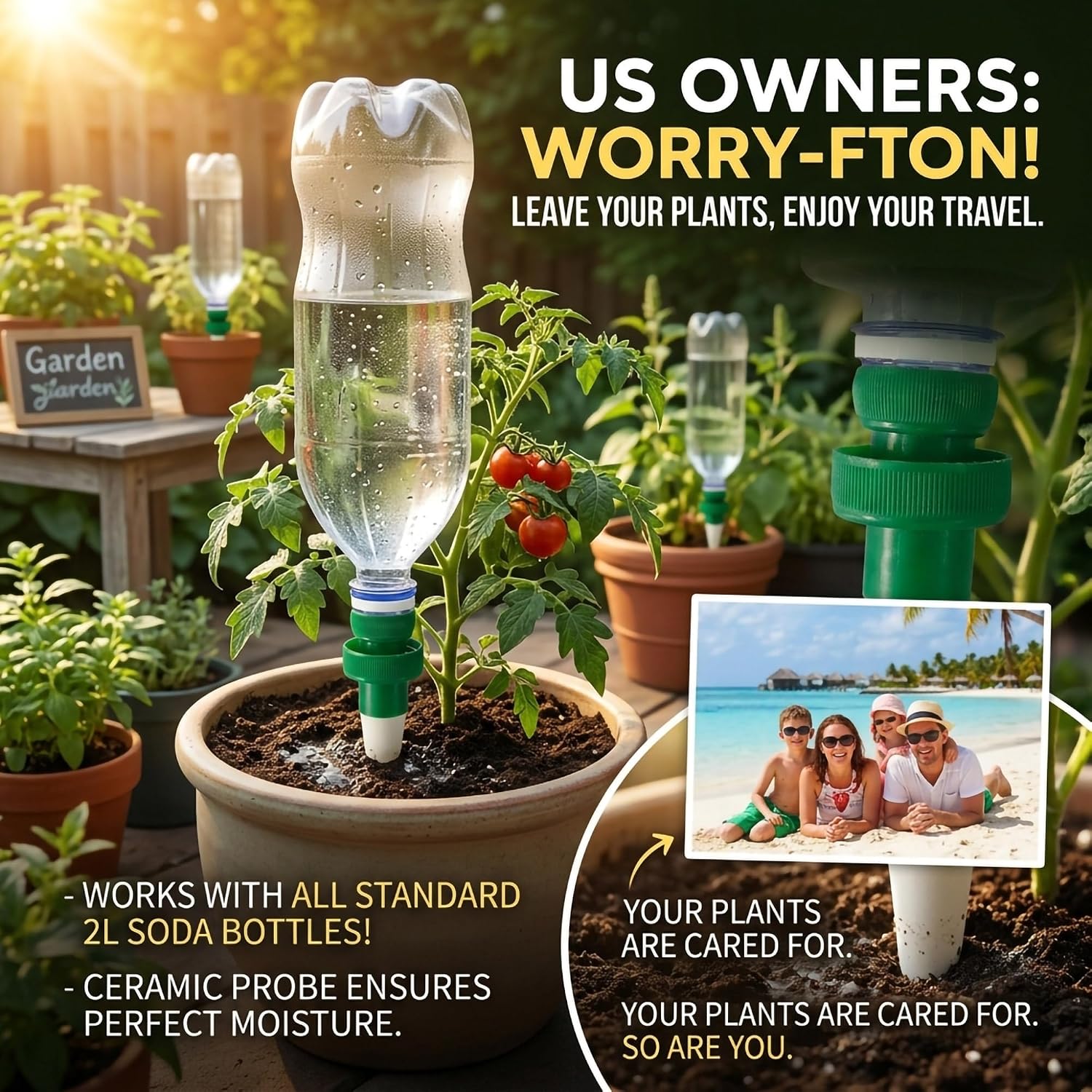 Piques d'arrosage en terre cui - Automatic Plant Waterer avis et prix