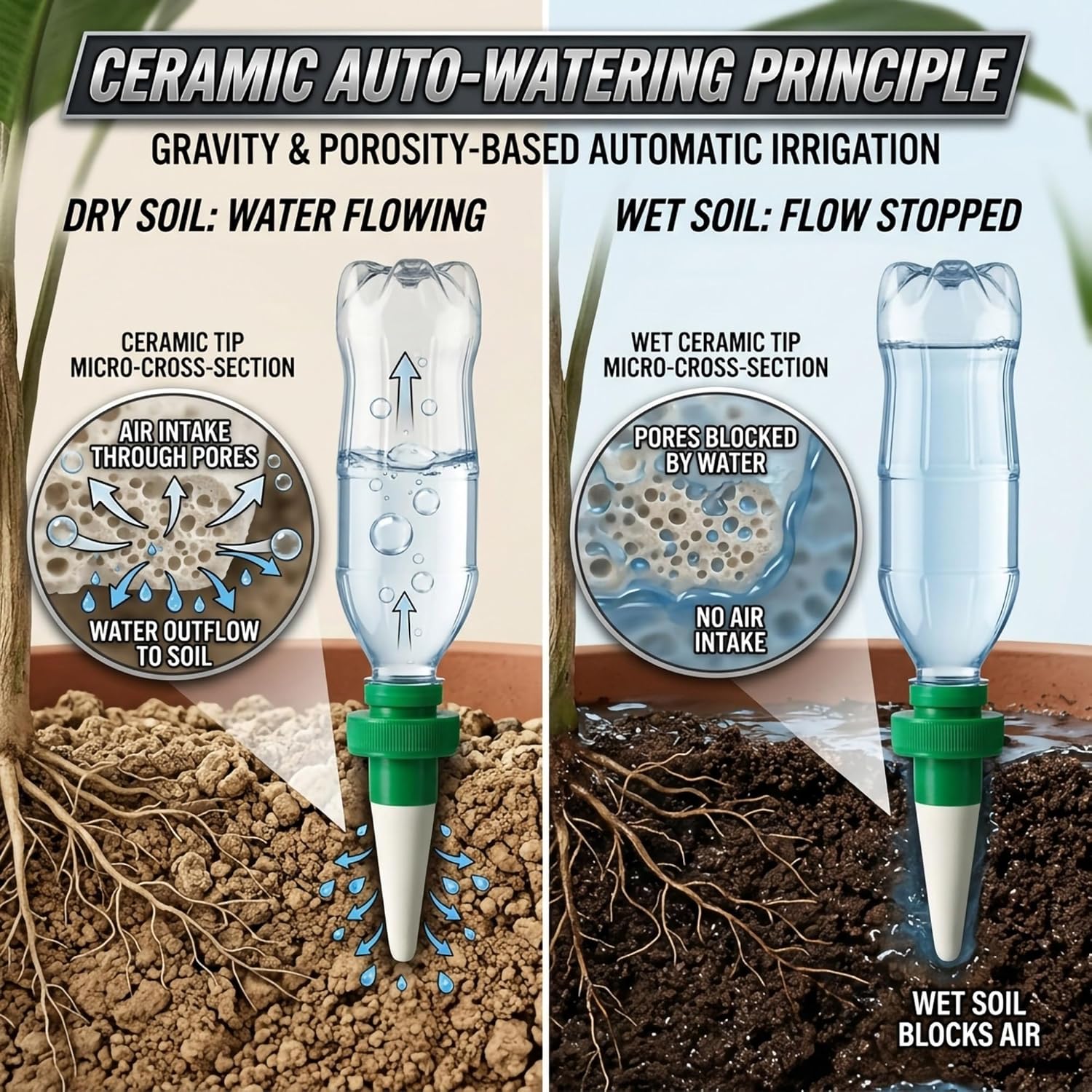 Piques d'arrosage en terre cui - Automatic Plant Waterer avis et prix
