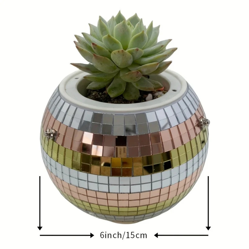 Jardinière à boules de miroir  - Self-Watering Planter avis et prix